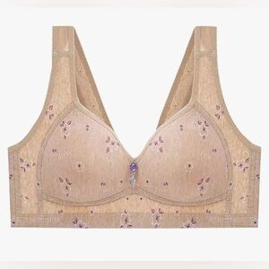 NEW - DYGUYTH Floral Beige Bra Size 38